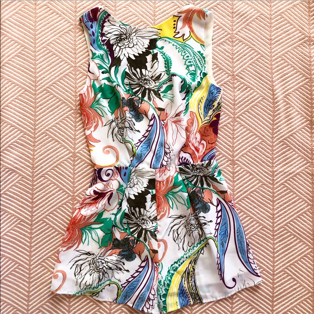 Beautiful Spring Floral Print Romper